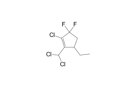 2-chloro-1-(dichloromethyl)-5-ethyl-3,3-difluorocyclopentene