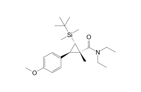 (1S*,2S*,3R*)-2-(tert-Butyldimethylsilyl)-N,N-diethyl-1-methyl-3-(4-methoxyphenyl)cyclopropanecarboxamide