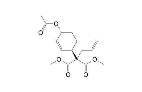 Dimethyl trans-2-(4'-acetoxycyclohex-2'-enyl)-2-(prop-2'-enyl)propanedioate