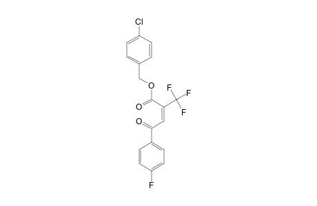4-(4-FLUOROPHENYL)-4-OXO-2-TRIFLUOROMETHYL-2-BUTENOIC-ACID-(4-CHLOROBENZYL)-ESTER