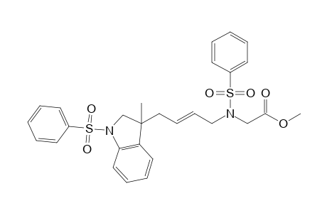 3-Methyl-1-(phenylsulfonyl)-3-{4-[N-(phenylsulfonyl)-N-(methoxycarboylmethyl)amino]but-2-en-1yl}-2,3-dihydro-1H-indole