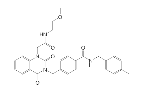4-[(1-{2-[(2-methoxyethyl)amino]-2-oxoethyl}-2,4-dioxo-1,4-dihydro-3(2H)-quinazolinyl)methyl]-N-(4-methylbenzyl)benzamide
