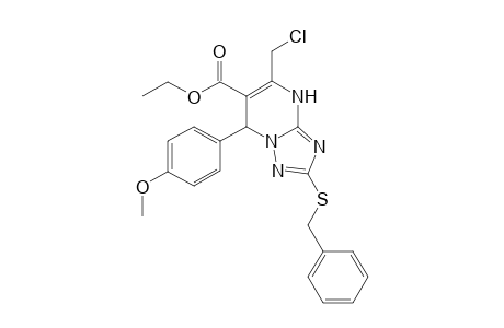 Ethyl 7-(4-methoxyphenyl)-2-benzylthio-5-chloromethyl-4,7-dihydro-1,2,4-triazolo[1,5-a]pyrimidine-6-carboxylate