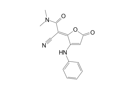 (2Z)-2-(3-anilino-5-keto-2-furylidene)-2-cyano-N,N-dimethyl-acetamide