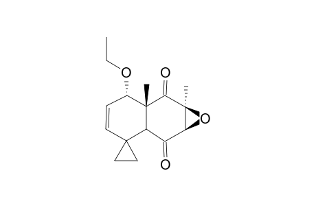 RAC-6'-BETA-ETHOXY-1'A-XI,6',6'A,7'A-TETRAHYDRO-6'A-ALPHA,7'A-XI-DIMETHYLSPIRO-[CYCLOPROPAN-1,3'-(2'A-ALPHA-H)-NAPHTH-[2,3-B]-OXIREN]-2',7'-DIONE