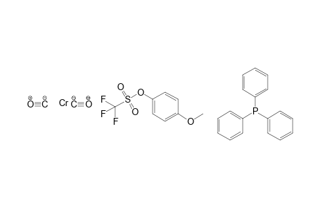 Dicarbonyl(.lambda.6-4-methoxyphenyl triflate)(triphenylphosphane)chromium(0)
