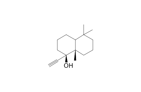 (+-)-trans-5.alpha.-Ethynyl-1,1,4a.beta.-trimethyldecahydronaphthalen-5.beta.-ol