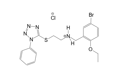N-(5-bromo-2-ethoxybenzyl)-2-[(1-phenyl-1H-tetraazol-5-yl)sulfanyl]ethanaminium chloride