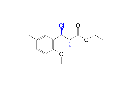 dl-Erythro-beta-chloro-alpha,5-dimethyl-2-methoxyhydrocinnamic acid, ethyl ester