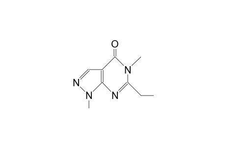 6-Ethyl-1,5-dimethyl-pyrazolo(3,4-D)pyrimidin-4(5H)-one