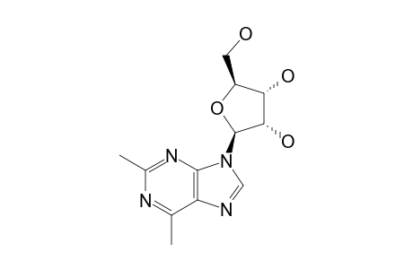 2,6-DIMETHYL-9-(BETA-D-RIBOFURANOSYL)-PURINE