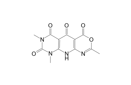 3,6,8-Trimethylpyrimido[5',6' : 5,6]pyrido[2,3-d]-(1,3)-oxazine-1,7,9,10-(5H,6H,8H)-tetrone
