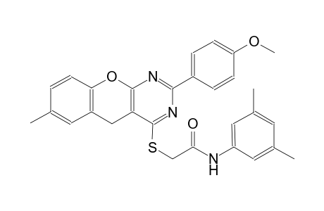 acetamide, N-(3,5-dimethylphenyl)-2-[[2-(4-methoxyphenyl)-7-methyl-5H-[1]benzopyrano[2,3-d]pyrimidin-4-yl]thio]-