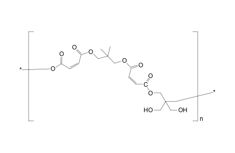 Maleic acid-neopentyl glycol-trimethylolpropane polyester
