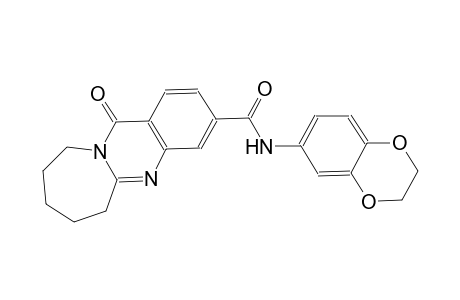 N-(2,3-dihydro-1,4-benzodioxin-6-yl)-12-oxo-6,7,8,9,10,12-hexahydroazepino[2,1-b]quinazoline-3-carboxamide