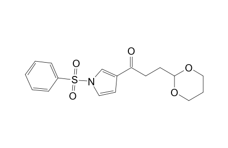 1-(1-besylpyrrol-3-yl)-3-(1,3-dioxan-2-yl)propan-1-one