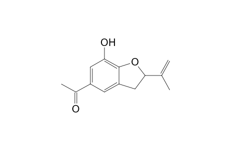 2-Isopropenyl-5-acetyl-7-hydroxy-2,3-dihydrobenzofuran