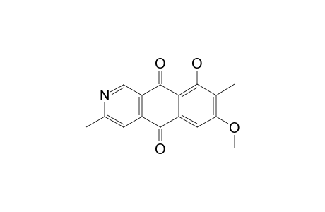 5-DEOXY-7-METHYLBOSTRYCOIDIN;3,7-DIMETHYL-8-HYDROXY-6-METHOXY-2-AZA-ANTHRAQUINONE