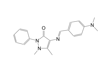 4-(((E)-[4-(Dimethylamino)phenyl]methylidene)amino)-1,5-dimethyl-2-phenyl-1,2-dihydro-3H-pyrazol-3-one