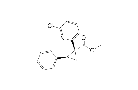 (1R,2S)-1-(6-chloro-2-pyridinyl)-2-phenyl-1-cyclopropanecarboxylic acid methyl ester