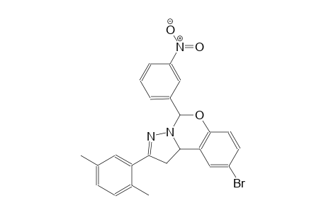 9-bromo-2-(2,5-dimethylphenyl)-5-(3-nitrophenyl)-1,10b-dihydropyrazolo[1,5-c][1,3]benzoxazine