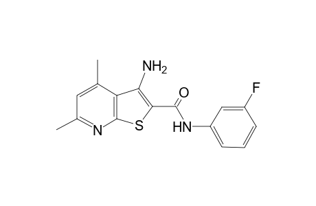 3-Amino-N-(3-fluorophenyl)-4,6-dimethylthieno[2,3-b]pyridine-2-carboxamide