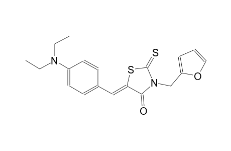 (5Z)-5-[4-(diethylamino)benzylidene]-3-(2-furylmethyl)-2-thioxo-1,3-thiazolidin-4-one