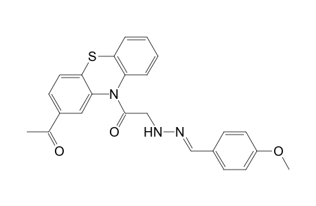 1-(2-acetyl-10-phenothiazinyl)-2-[(2E)-2-[(4-methoxyphenyl)methylidene]hydrazinyl]ethanone