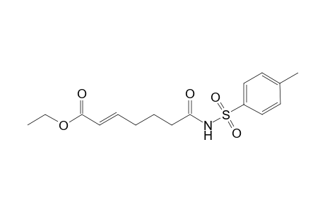 (E)-7-keto-7-(tosylamino)hept-2-enoic acid ethyl ester