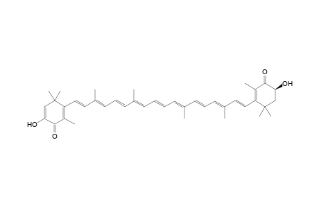 .beta.,.beta.-Carotene-4,4'-dione, 2,3-didehydro-3,3'-dihydroxy-, (3'S)-