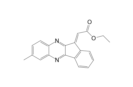 Ethyl (7-methylindeno[1,2-b]quinoxalin-11-ylidene)acetate