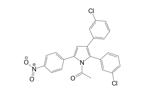 1-{2,3-Bis(3-chlorophenyl)-5-(4-nitrophenyl)-1H-pyrrol-1-yl}ethanone