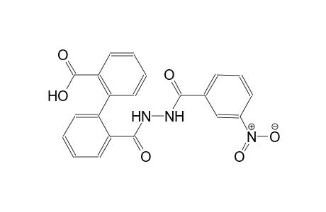 [1,1'-biphenyl]-2-carboxylic acid, 2'-[[2-(3-nitrobenzoyl)hydrazino]carbonyl]-
