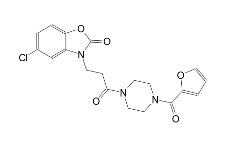 5-chloro-3-{3-[4-(2-furoyl)-1-piperazinyl]-3-oxopropyl}-1,3-benzoxazol-2(3H)-one