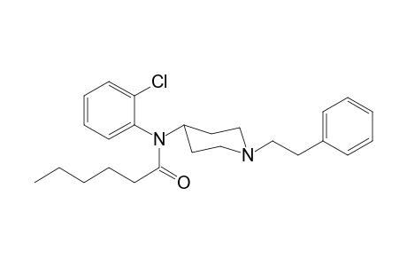 N-(2-Chlorophenyl)-N-[1-(2-phenylethyl)piperidin-4-yl]hexanamide