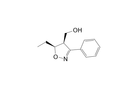 cis-4-Hydroxymethyl-5-ethyl-3-phenyl-4,5-dihydroisoxazole