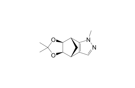(4R,5R,6S,7S)-5,6-(Isopropylidenedioxy)-1-methyl-4,5,6,7-tetrahydro-4,7-methano-1H-indazole
