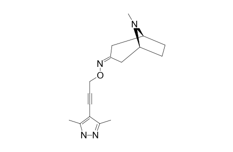 3-TROPINONE-O-[[3,5-DIMETHYL-1H-PYRAZOL-4-YL]-2-PROPYN-1-YL]-OXIME