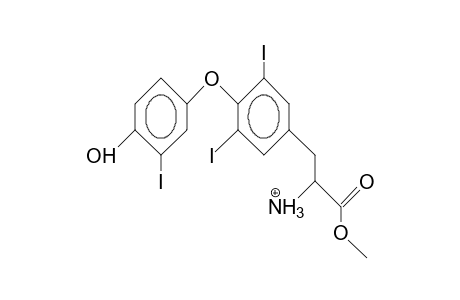 Methyl 3,5,3'-triiodo-thyroninate cation