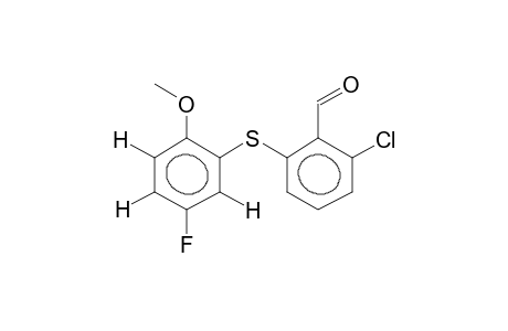 2-CHLORO-6-(5-FLUORO-2-METHOXYPHENYLTHIO)BENZALDEHYDE