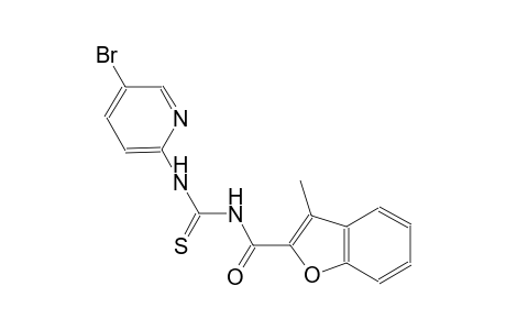 N-(5-bromo-2-pyridinyl)-N'-[(3-methyl-1-benzofuran-2-yl)carbonyl]thiourea
