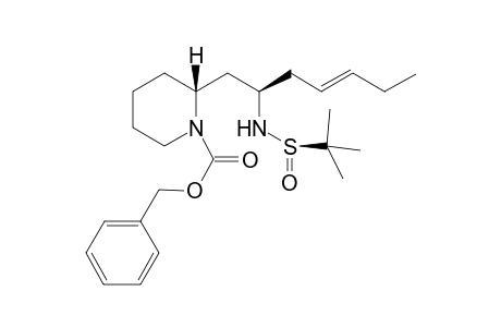 (2R,2'S,RS)-(N-Benzyloxycarbonyl)-2-[(2'-tert-butylsulfinamide)-4'-heptenyl]piperidine