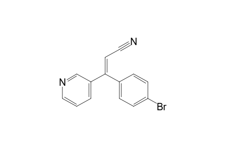 2-Propenenitrile, 3-(4-bromophenyl)-3-(3-pyridinyl)-, (E)-