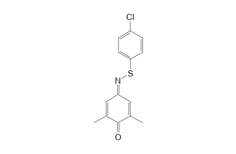 N-(4-CHLOROPHENYL)-THIO-2,6-DIMETHYL-1,4-BENZOQUINONIMINE