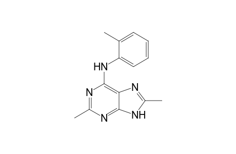 6-(2-Methylphenyl)amino-2,8-dimethyl-9H-purine