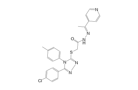 acetic acid, [[5-(4-chlorophenyl)-4-(4-methylphenyl)-4H-1,2,4-triazol-3-yl]thio]-, 2-[(E)-1-(4-pyridinyl)ethylidene]hydrazide