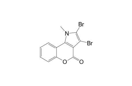 2,3-Dibromo-1-methyl-[1]benzopyrano[4,3-b]pyrrol-4(1H)-one