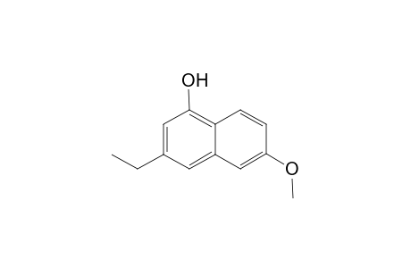 3-ethyl-6-methoxy-1-naphthalenol