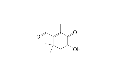 4-Hydroxy-2,6,6-trimethyl-3-oxocyclohex-1-en-1-carboxaldehyde