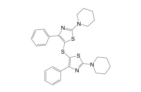 Bis(4-phenyl-2-piperidino-5-thiazolyl)sulfide